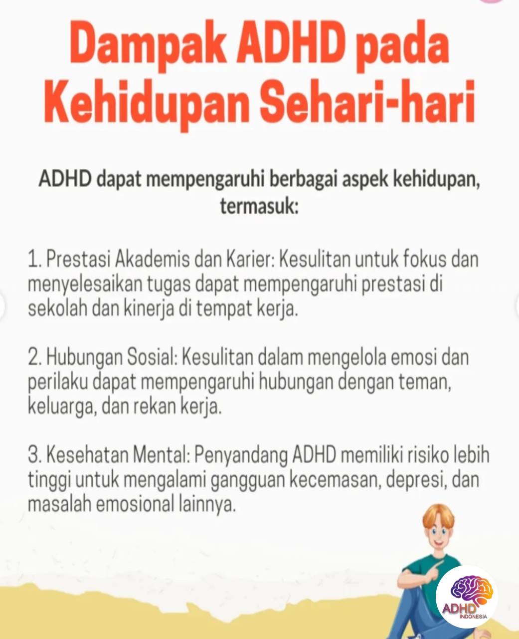 ADHD dan Hubungan Sosial Anak di Lingkungan Sekolah di Kota Tangerang Selatan